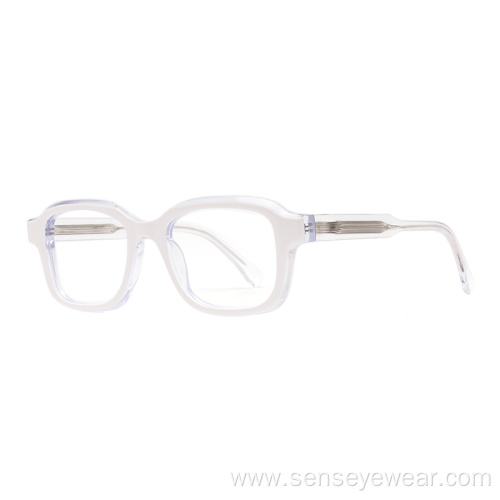 Vintage Design Square Acetate Eyeglasses Frame